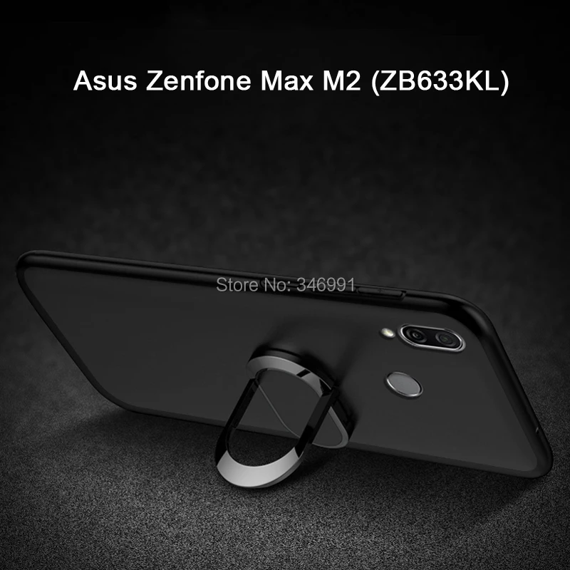 Чехол ZB633KL для ASUS ZENFONE MAX M2 роскошный мягкий черный силиконовый чехол 6 3 дюйма