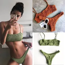 Meihuida Bikinis 2019 Mujer Women Swimwear Women Push-up Padded Bra Bandage Bikini Set Sexy Swimsuit Triangle Swimwear Bathing