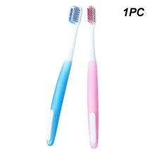 Удобные поставки Ортодонтическая здоровья многоцветная анти-бактерия для взрослых Мягкая Нетоксичная зубная щетка для чистки Личная спиральная шелковая шерсть
