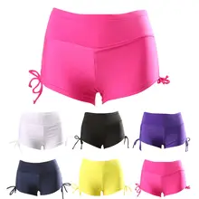 Новые стильные модные однотонные женские шорты с повязкой, эластичные шорты с высокой талией, спортивные шорты для йоги, обтягивающие