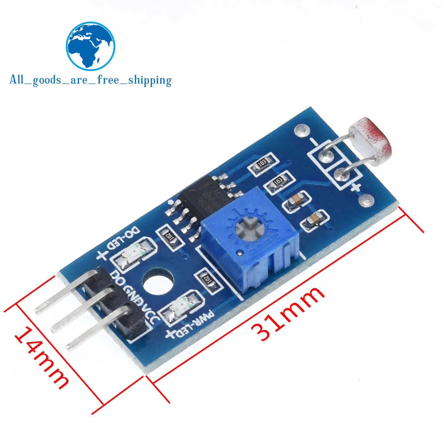 TZT fotosenzitivní jas odporu senzor modul lehký intenzita detekovat nový pro arduino