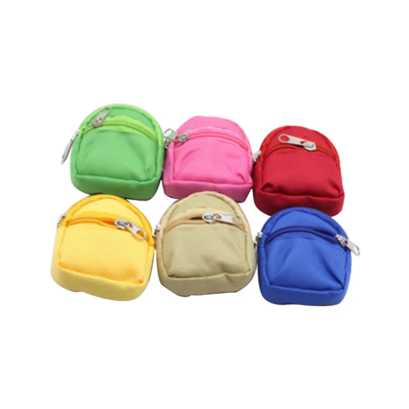 

1Pcs Dolls Bag Backpack For Doll 1/6 Fashion 8 Color Pure Color Dressing Accessories Bag Girl Children Best Christmas Gift