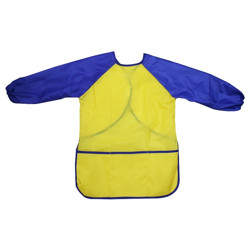 Childrens Long Sleeved Painting Apron Craft Art School Home Cooking Kids