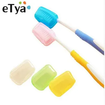 

10 Pcs/Set Portable Travel Toothbrush Head Cover Multi Color 4*2*2.5cm Tooth Brush Holder Covers Toothbrush Protect Tools