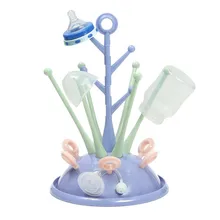 Симпатичная форма дерева детские бутылочки сушилка бутылочка для кормления подставка для сушки посуды полка для хранения PP+ ABS здоровые детские бутылочки сушилка