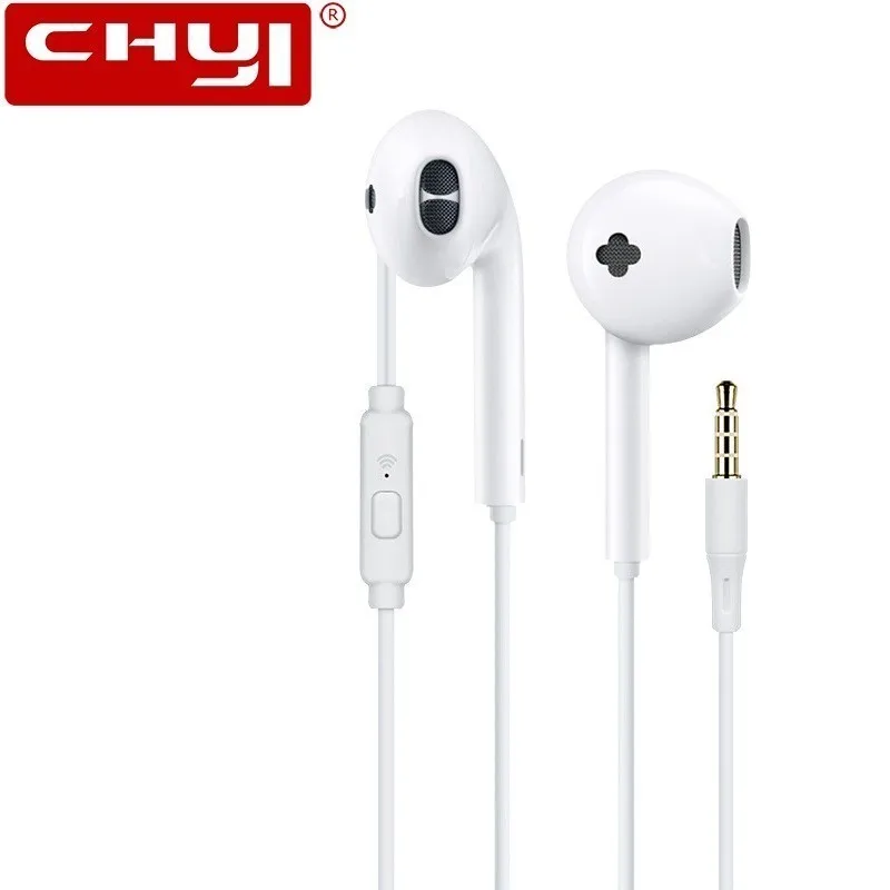 

In-Ear Design Clear Sound 3.5mm Simple Stylish Music Earphone Mic Headset for iPhone Huawei Samsung Xiaomi tablet PC