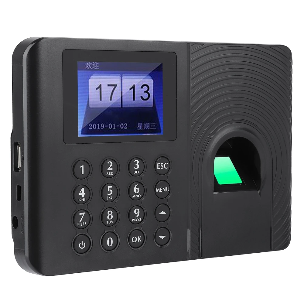 110-240 В биометрическое устройство распознавания времени посещаемости отпечатков пальцев устройство распознавания контроля доступа