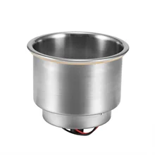 Светодиодный держатель для напитков 1 шт. 8 светодиодный стакан чашка для питья форма для автомобиля Морская Лодка утопленная нержавеющая сталь