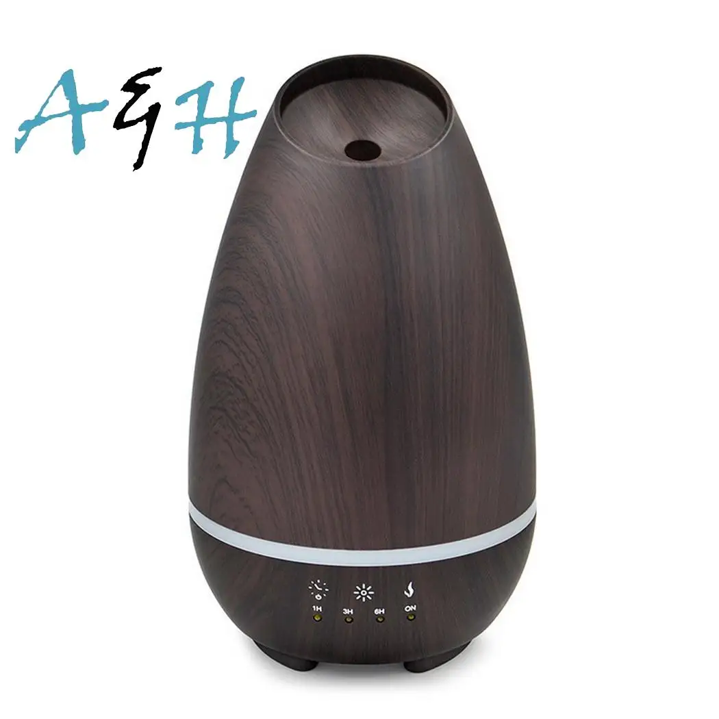 

Home Bedroom Full Touch Control Dark 2.4MHz Wood Grain 30ML/H Mute Aroma Less Than 30dB Air 15.6W Humidifier