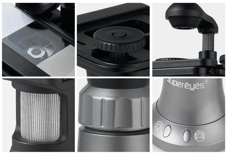 Supereyes 1000x USB цифровой микроскоп 5.0MP LED подсветкой Биологический мини эксперимент