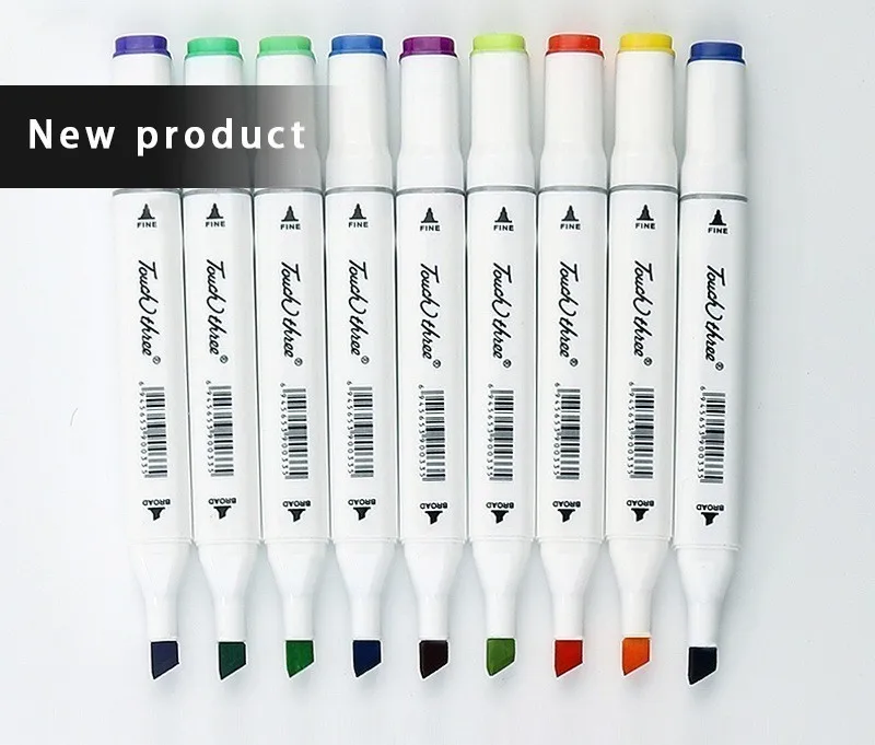 

Hot Sale Double-head Pen Student Comic Painting Touch Quality Goods Oiliness Colour art supplies marker Three generations