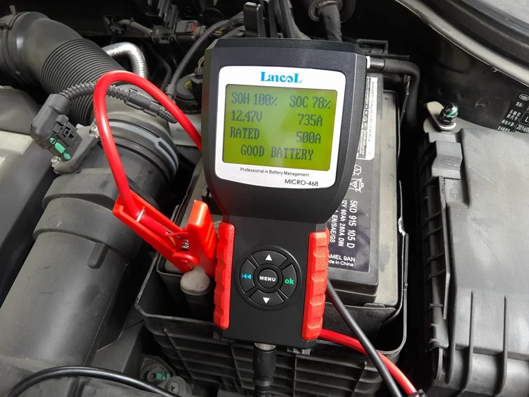 Lancol MICRO 468 Automobile font b Battery b font Analyzer Conductance Tester Portable 12V Auto Digital