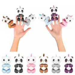 Finger Panda электронные интерактивные игрушечные лошадки smart pet кукла подарки для детей Smart сенсор Touch кончик пальца игрушка панда детей
