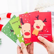 Подарочный блокнот из 4 частей, креативный канцелярский дневник, милый мультяшный дневник, дневник Санта-Клауса, снеговика, записные книжки с оленями