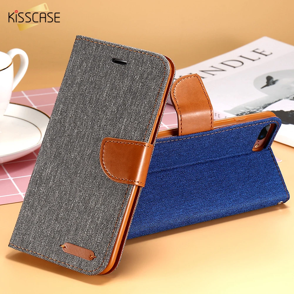 Чехол-Кошелек KISSCASE для iPhone 7X6 S Plus кожаный чехол с отделением карт телефона 5S se X |