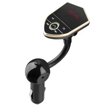 

Car Bluetooth Hands-free FM Transmitter Modulator MP3 Music Player Dual USB 3.1A Car-charger Auto Battery Voltage Detect