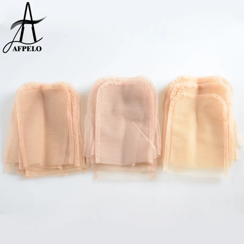 Wholesale 100pcs 4''*4'' U Part Swiss Lace Net Hair Wig Nets Basement