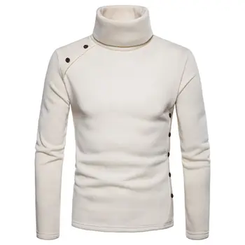 

Men's Thermal High Collar Turtle Neck Sweaters Long Sleeve Warm Sweater Stretch