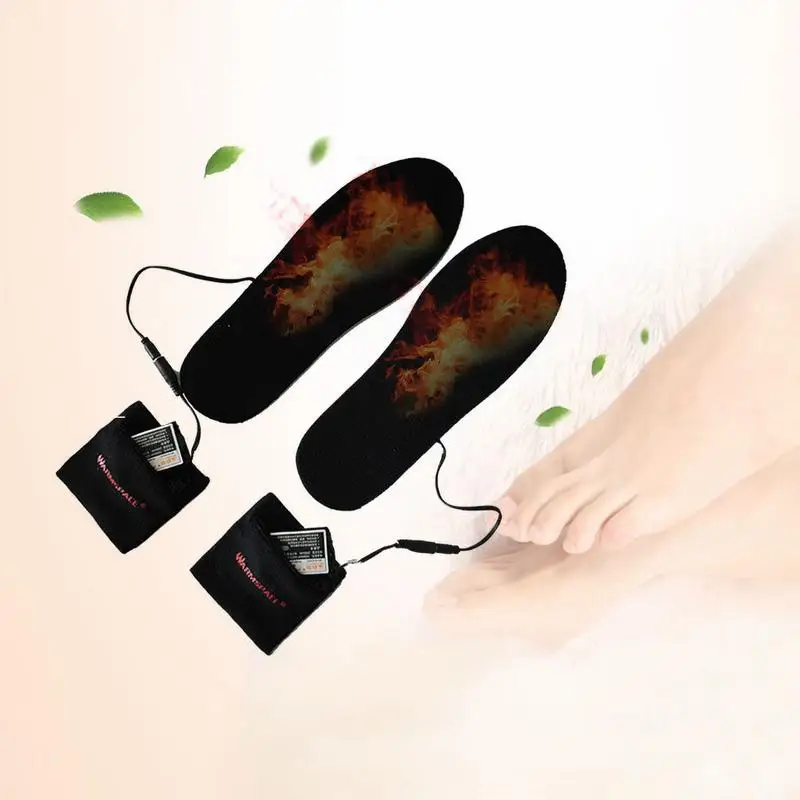 

Heilsa Winter Sports Ski Snow Boots Heating Insole Lithium Battery USB Rechargeable Wireless Thermal Insoles Heated For Shoes