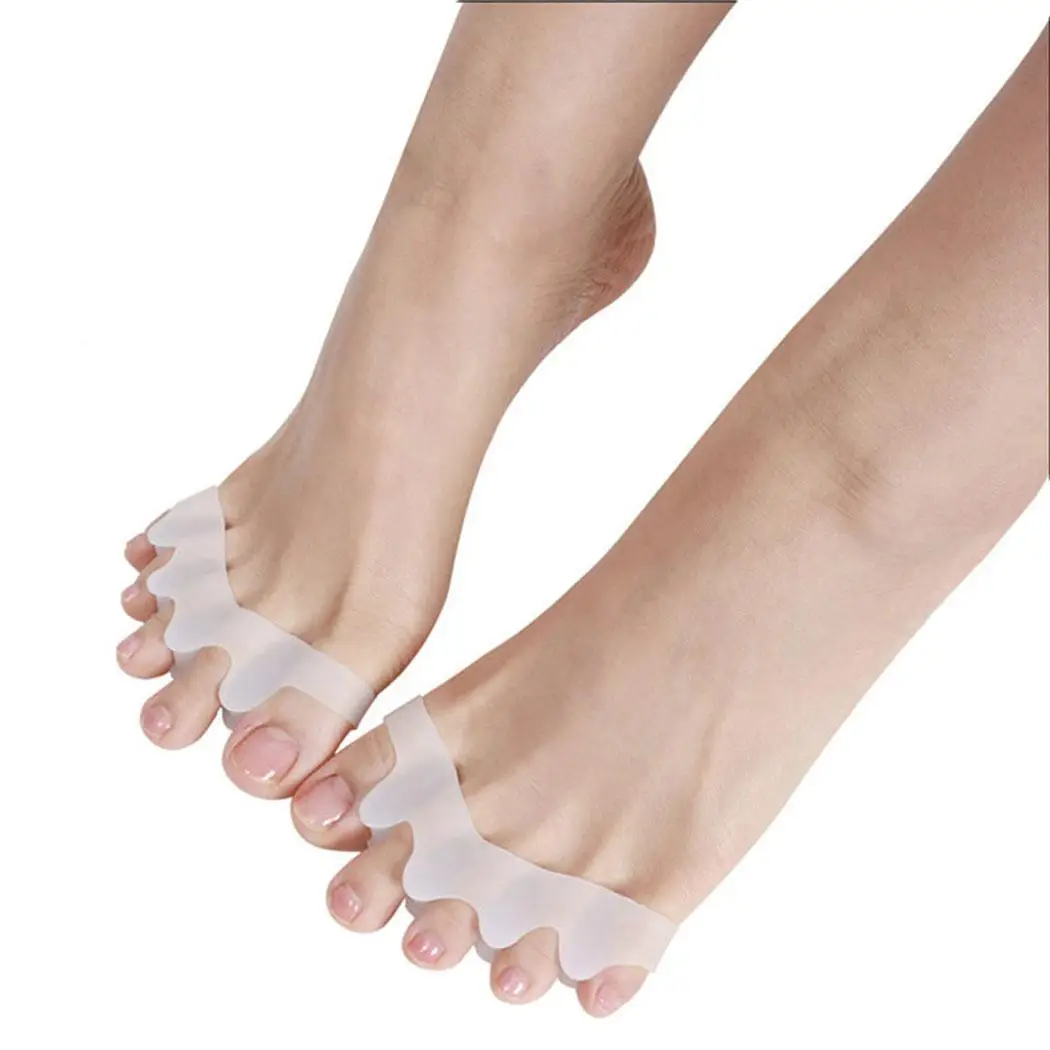 

Foot Thumb Hallux Valgus Protector Silicone White Finger Toe Corrector Pain Correctors Relief