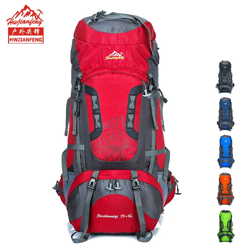 

NPASON 80L Large Backpack Waterproof Outdoor Travel Bags Camping Hiking Climbing Backpacks Waterproof Rucksack Sport Bag