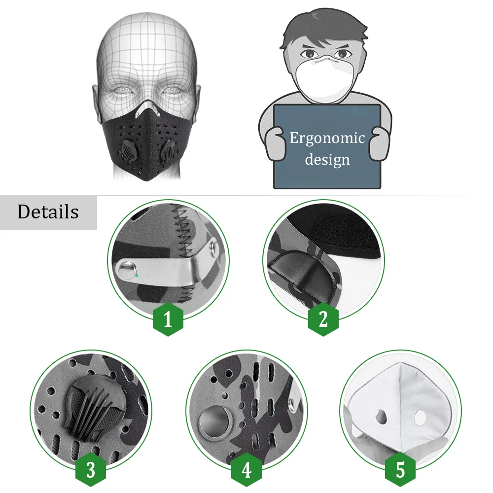 Маска для лица защита от ветра и холода, маски для велосипеда, спорта на открытом воздухе, Пылезащитная маска для лица, маска для рта, защитный чехол для лица, черный цвет