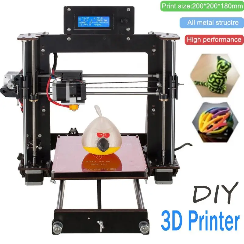 

3D printing Dual Extruder Mixed Color Laser Engraving Machine Kit USB SD 3D Printer DIY Full Metal Reprap Auto Leveling