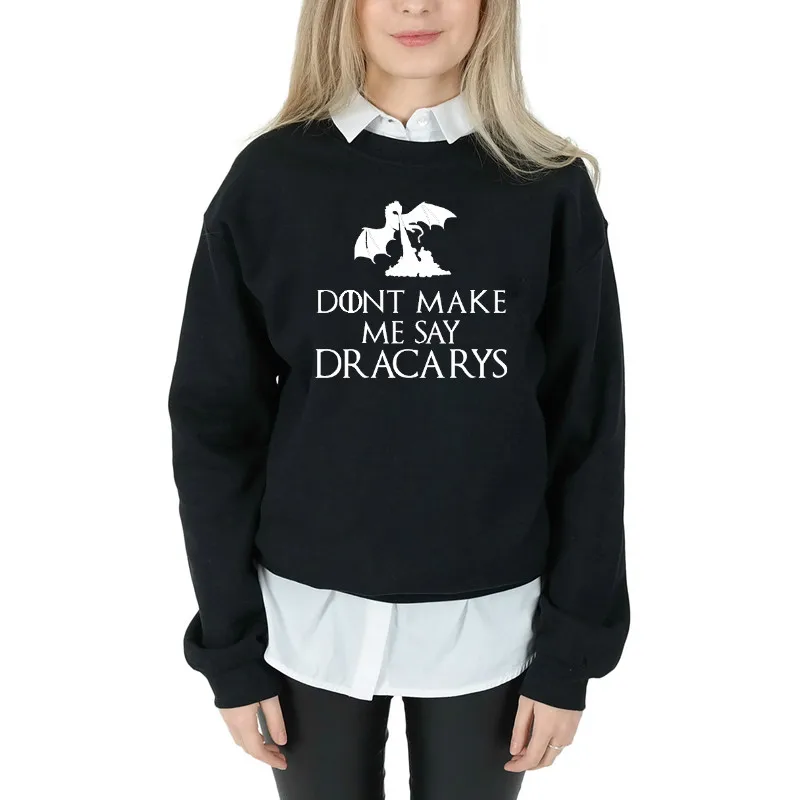2019 New Arrival Sweatershirt Mother Of Dragons Letter Print Girls Hoodie Harajuku Shirt Women Unisex | Женская одежда