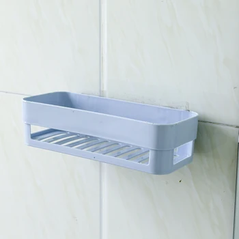 

Corner Storage Rack Organizer Stick Type Wall Shower Shelf Basket Bathroom Shampoo Holder Storage Kitchen Bathroom Hardware
