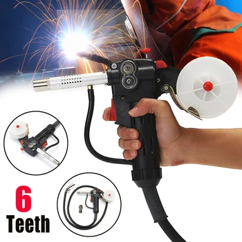 

6 Feet MIG Welding Spool Gun Push Pull Feeder Aluminum Steel Welding Torch +2m Wire Cable