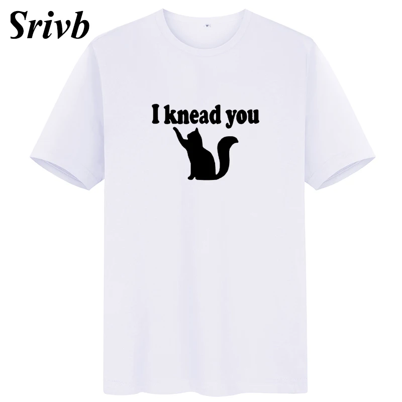 Женская хлопковая Футболка с круглым вырезом Srivb I Knead You Повседневная футболка