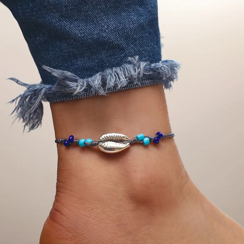 

New Anklets for Women shell Foot Jewelry Summer Beach Barefoot Bracelet ankle on leg Female Ankle strap Bohemian Accessories