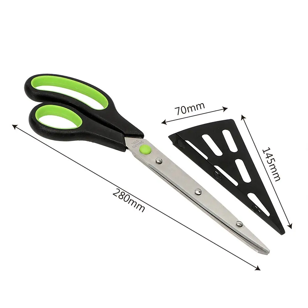 Stainless Steel Pizza Cutter Slicer Baking Tools Pizza Cutting Tools Pizza Scissors Knife Multi-functional