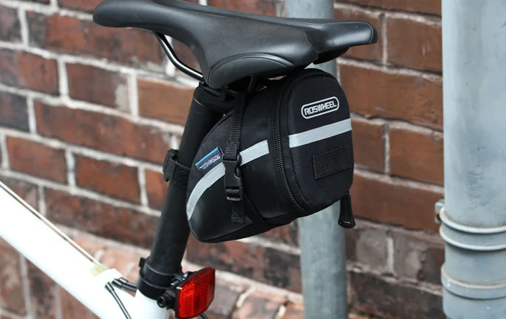 

Pouch Seat Saddle Rear Tail Package Cycling Bicycle Bike Seatpost Bag Black Outdoor