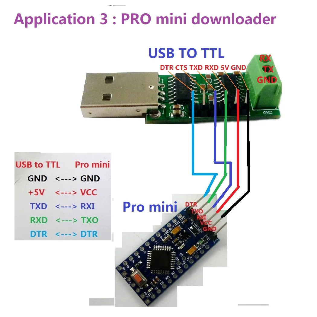 USB TO RS232 TTL232 프로 미니 다운로드 케이블, 직렬 포트, CH340 컨버터 보드, 산업용 등급 IC SP232, 3 in 1