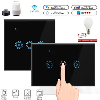 

WiFi LED Dimmer Switch 220V 110V Dimming Panel Switch Connected To Alexa Google Home Voice Control Dimmer For LED Lamps