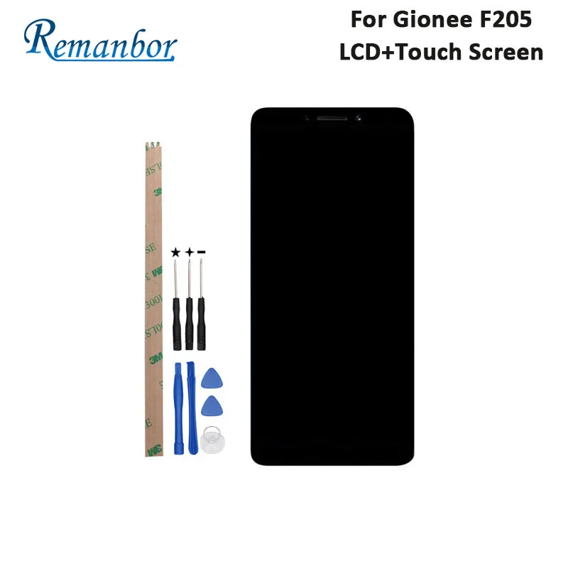 

Remanbor For Gionee F205 LCD Display And Touch Screen Perfect Repair Parts ForGionee F205 Digital Accessory 5.45 Inch +Tools