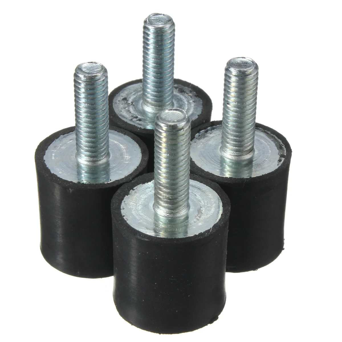 

4pcs M6 Rubber Mounts 20mm x 20mm Rubber Shock Absorber Rubber Vibration Isolator Mounts