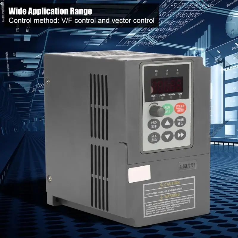 2HP вектор Тип частотный инвертор VFD конвертер 1-Phase 220V постоянного тока до 3-х