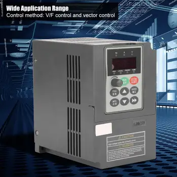 

2HP Vector Type VFD Frequency Inverter Converter 1-Phase 220V to 3-Phase 0-220V 7A High Quality