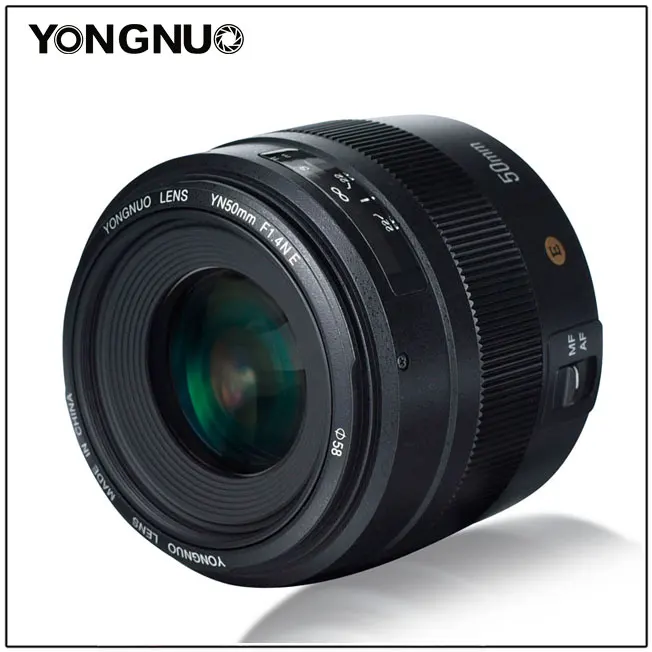 YONGNUO YN50mm 50 мм F1.4 стандартный объектив с большой апертурой и автофокусом для камеры Canon EOS 6D 70D 5D2D2 5D3 600D 60D DSLR