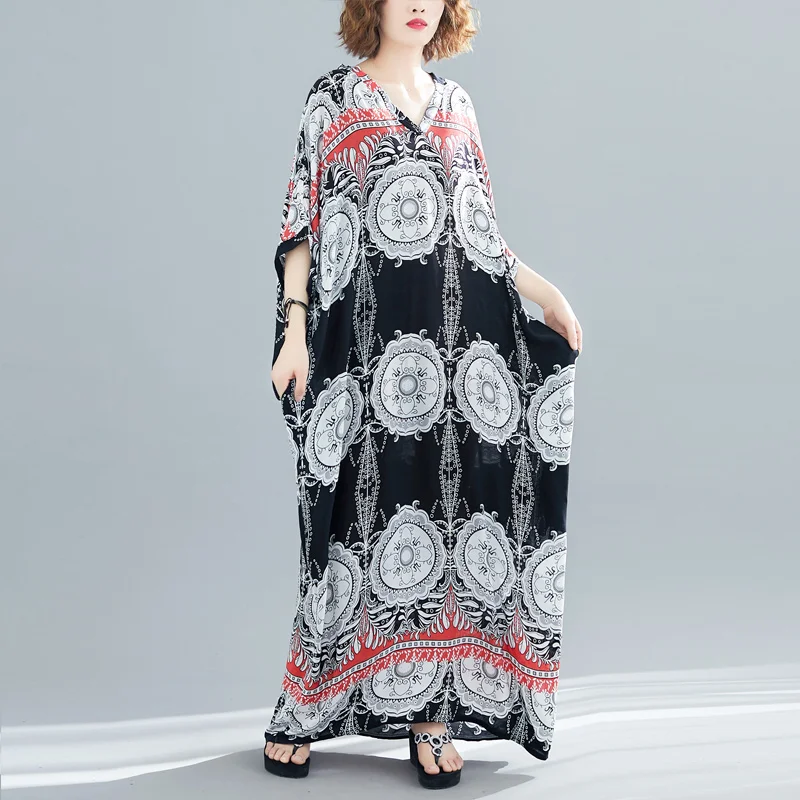 Boho платье в богемном стиле женские летние элегантные платья больших размеров