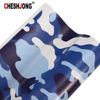 

Pvc Material Blue Self-adhesive Army Camouflage Car Sticker Wrap Vinyl Film Roll Sheet Camo Bomb Stickers For Car Bike Laptop