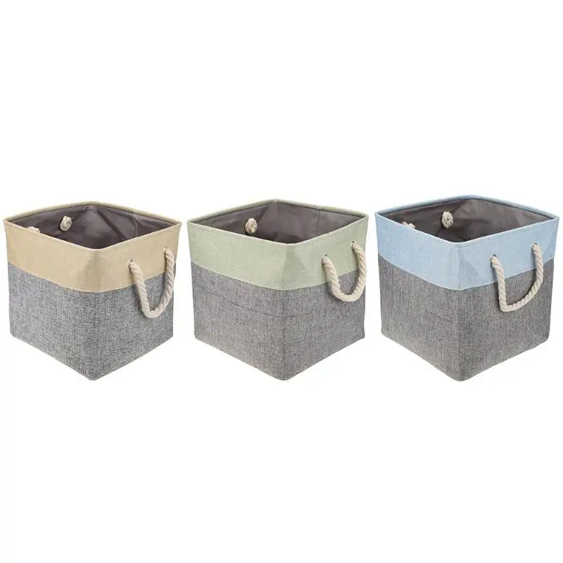 طوي مربع سلة التخزين الكتان الملابس لعب للماء الحاويات مربع طوي مربع سلة التخزين الكتان الملابس لعب للماء الحاويات مربع
