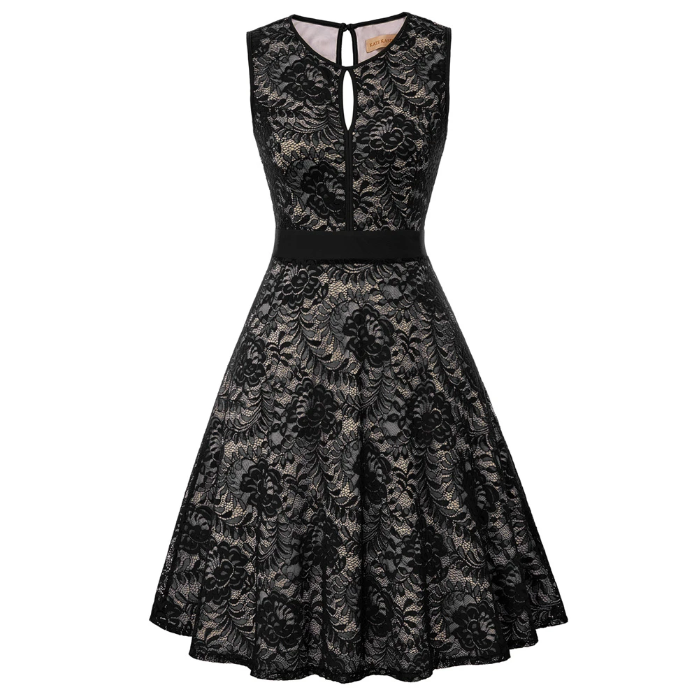 floral lace swing dress