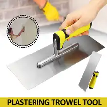 Строительные инструменты 11 ''штукатурки для стен из нержавеющей стали штукатурка шпатель 0,9 мм с удобной ручкой шпатель нож Ручные инструменты