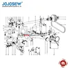 801 Spade machines type copper-core rubber feeding wheel red special type of high quality Leather Skiving Machine Parts ► Photo 3/3