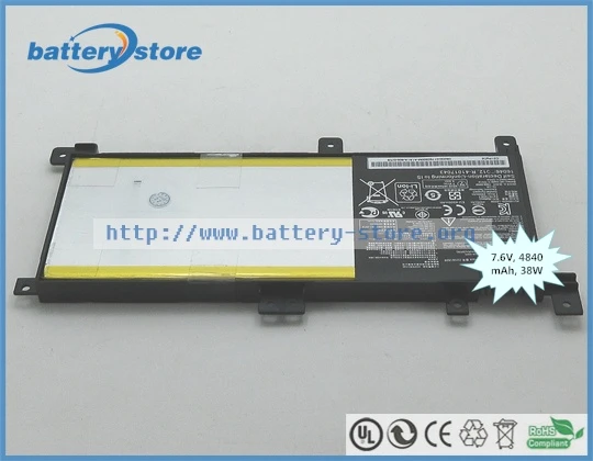 

Genuine battery C21N1509, 38W for ASUS Vivobook F556UQ F556UV ,for ASUS F556U,for ASUS X542U ,for ASUS K556U ,7.6V, 4840mAh