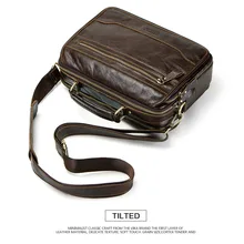 New men's 100% real Leather Vintage Man Single shoulder small messenger bag Cowhide Male crossbody bags for men bolso hombre