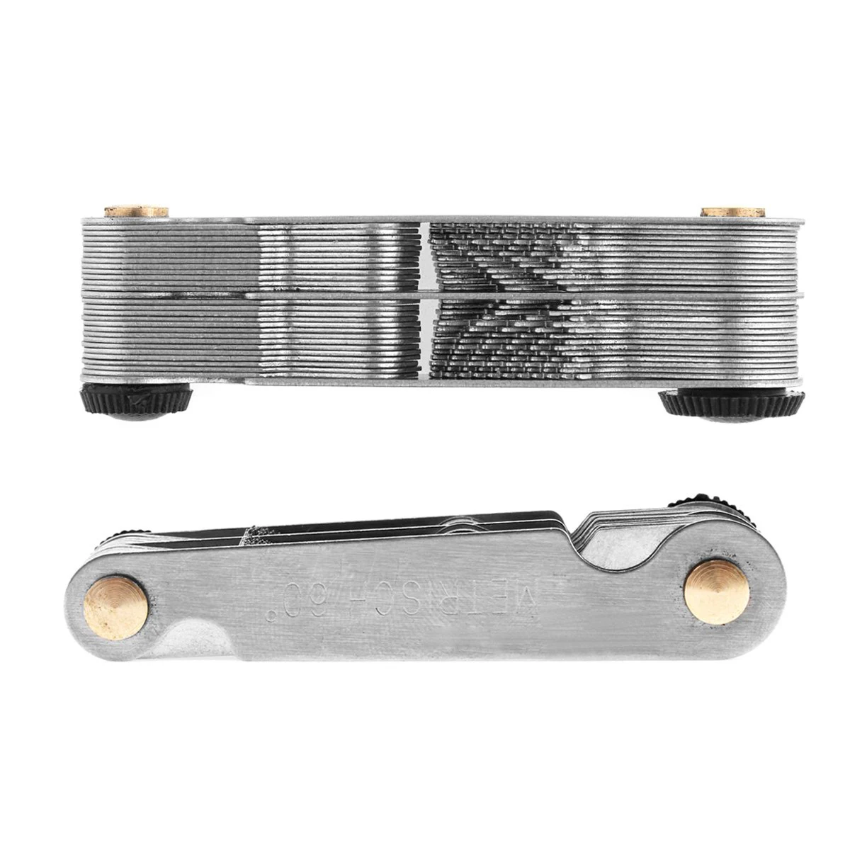 

New 60 Degree Screw Thread Gage Gauge Metal Metric & Whitworth Pitch Measuring Tool Folding